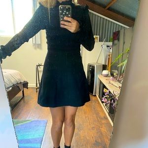 High neck long sleeve Zara dress
